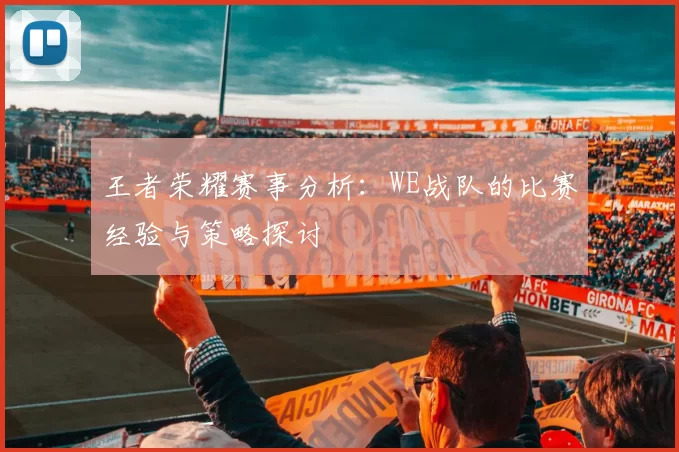 王者荣耀赛事分析：WE战队的比赛经验与策略探讨